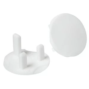 Image of BQ White Socket Safety Cover Pack of 2