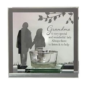 Image of Reflections Of The Heart Mirror Tealight Holder - Grandma