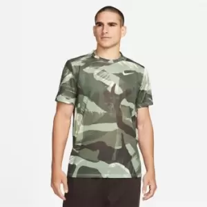 Image of Nike Dri-FIT Mens Camo Print Training T-Shirt - Green