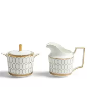 Image of Wedgwood Renaissance Grey Sugar & Creamer 2PCS - Grey