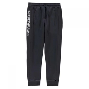 Image of Emporio Armani Leg Logo Jogging Pants Navy Size 10 Years Boys
