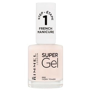 Image of Rimmel London Super Gel French Manicure Ivory Tower no.092 White