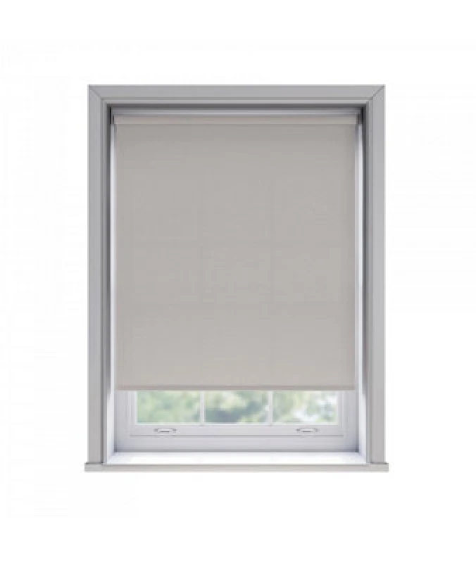 Image of 45Cm No Drill Self Adhesive Mink Thermal Blackout Roller Blind (170Cm Drop)