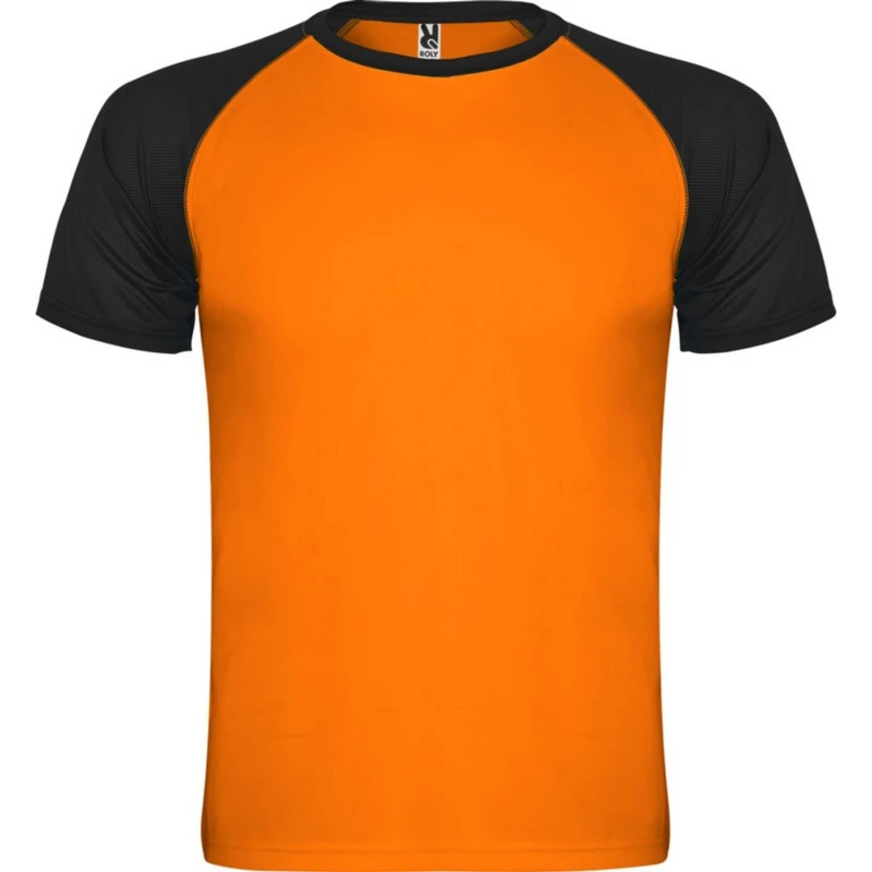 Image of ROLY Indianapolis Short-Sleeved Sports T-Shirt in Orange Size: 4 Years Orange Unisex 4 Years