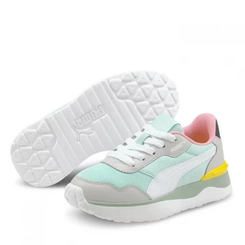 Image of Puma R78 Voyage Child Girls Trainers - Blue/White