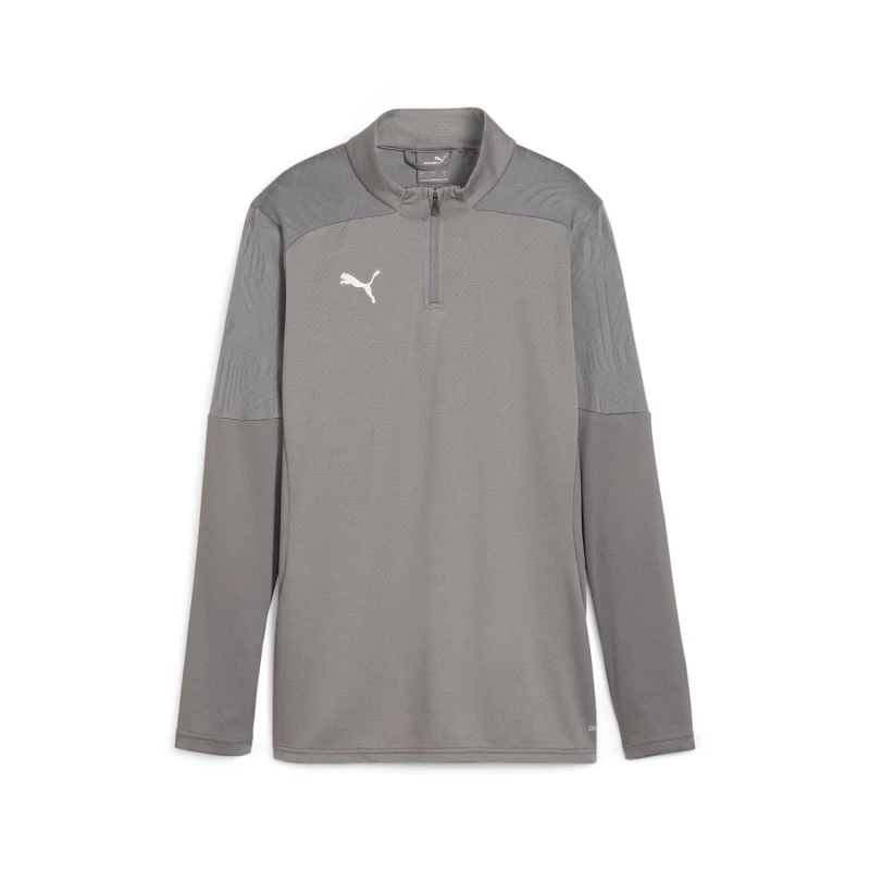 Image of Puma TeamFINAL Training quarter Zip Top Grey female XS