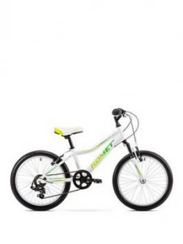 Image of Romet Rambler 20" Girls Alloy Mtb Front Suspension - White/Green