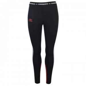 Image of Umbro Islander Leggings - Black/White/Red