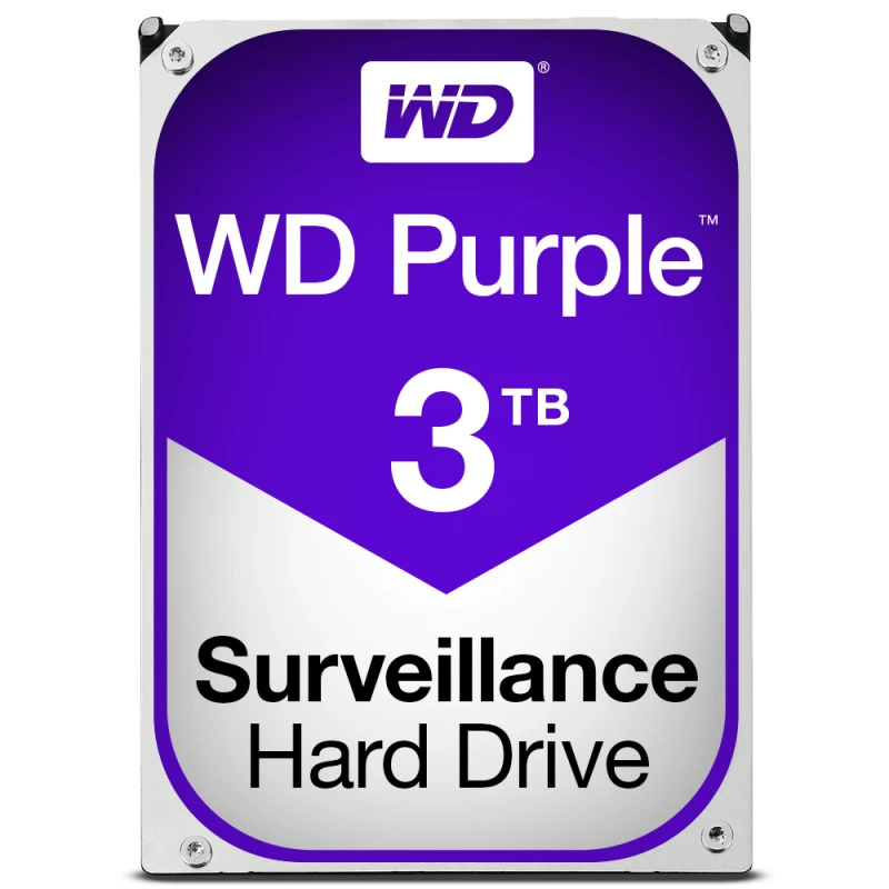 Image of Western Digital Purple internal hard drive 3 TB 5400 RPM 64 MB 3.5&quo