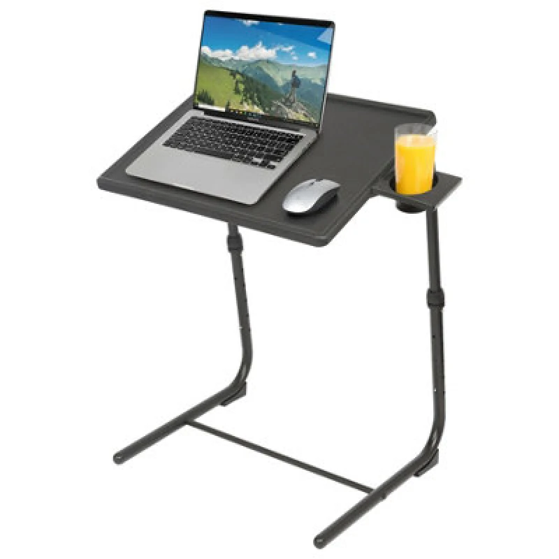 Image of Harbour Housewares Height Adjustable Folding Laptop Table - Black