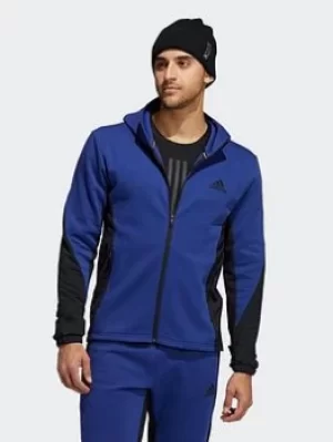 Image of adidas COLD.RDY Training Hoodie, Blue, Size 2XL, Men