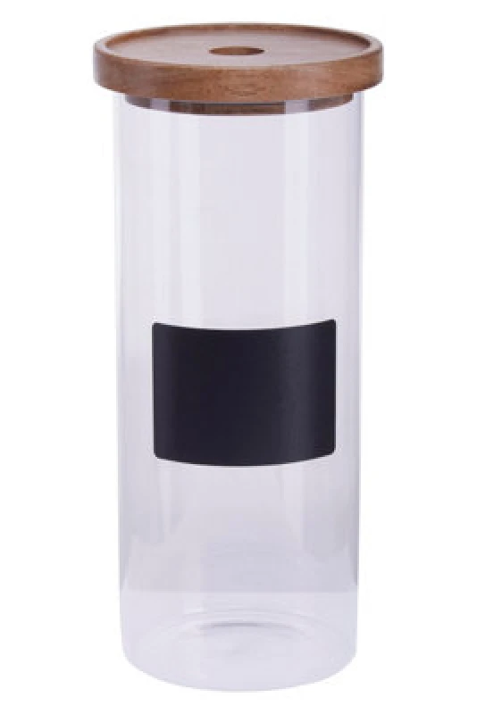 Image of Premier Housewares Tromso Chalkboard 1800ml Storage Jar Clear