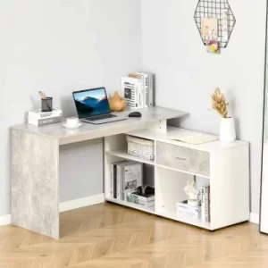 Image of Truro L-Shaped Corner Computer Desk, white
