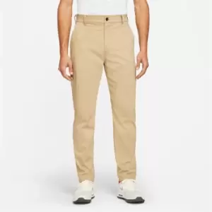 Image of Nike Dri-FIT UV Slim-Fit Golf Chino Trousers Mens - Beige
