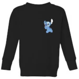 Image of Disney Stitch Backside Kids Sweatshirt - Black - 3-4 Years