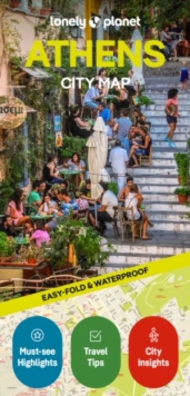 Image of Lonely Planet Athens City Map : Durable, Waterproof, Easy-Fold Planning Map with Attractions & Walking Tours Sheet map, folded