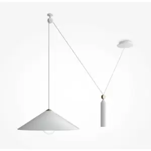 Image of Maytoni Maytoni Peso Dome Pendant Ceiling Light White E27