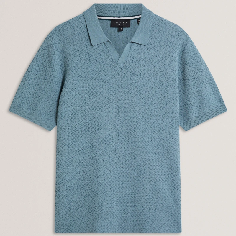 Image of Ted Baker Ted SS ZZagStch Polo Sn62 Navy male L (4)