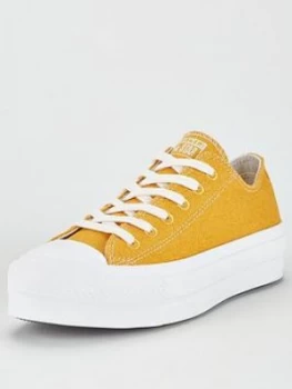 Image of Converse Chuck Taylor All Star Lift Renew Ox Trainer - Yellow