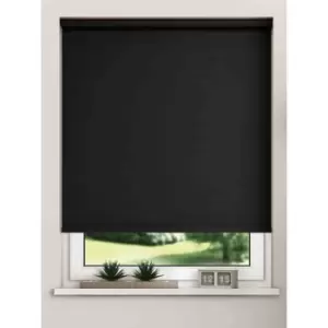 Image of NewEdgeBlinds Blackout Roller Blinds Black 100cm Width x 165cm Length
