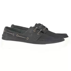 Image of Barbour Mens Bosun Boat Shoes Navy UK 10