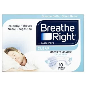 Image of Breath Right Nasal Strips Clear x 10