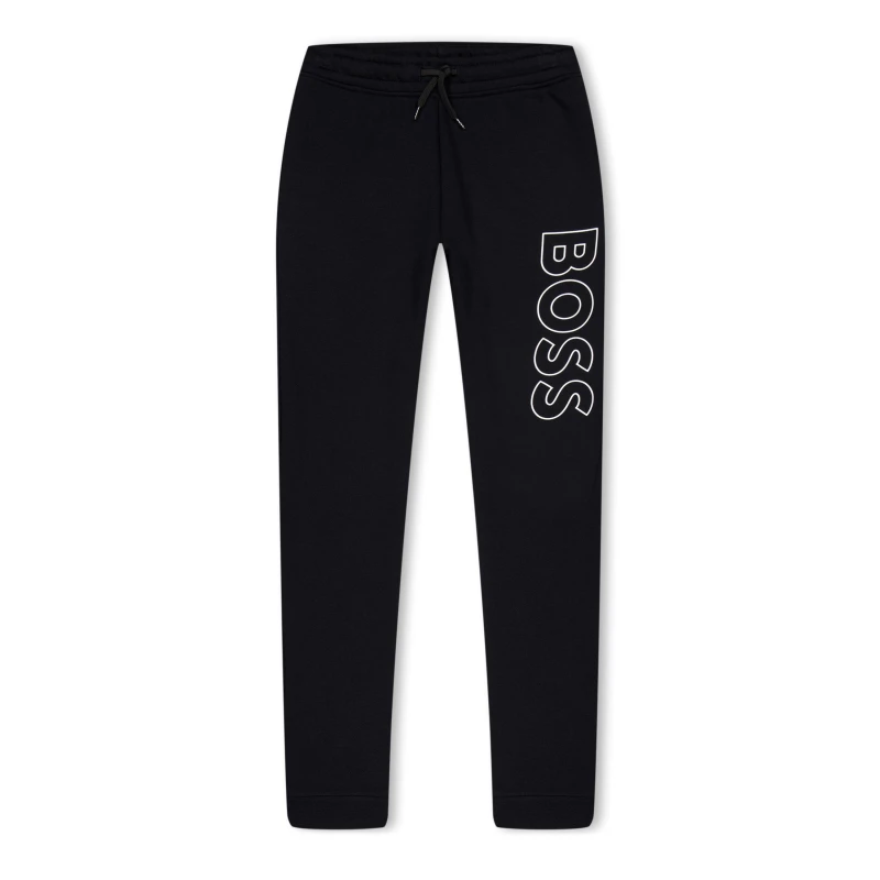 Image of Boss Boss Logo Jogging Bottoms Juniors - Black 3 - 4 Years Male