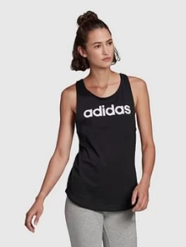 Image of Adidas Essentials Linear Tank Top - Black/White
