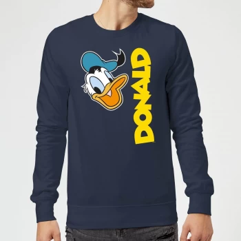 Image of Disney Donald Duck Face Sweatshirt - Navy - XXL