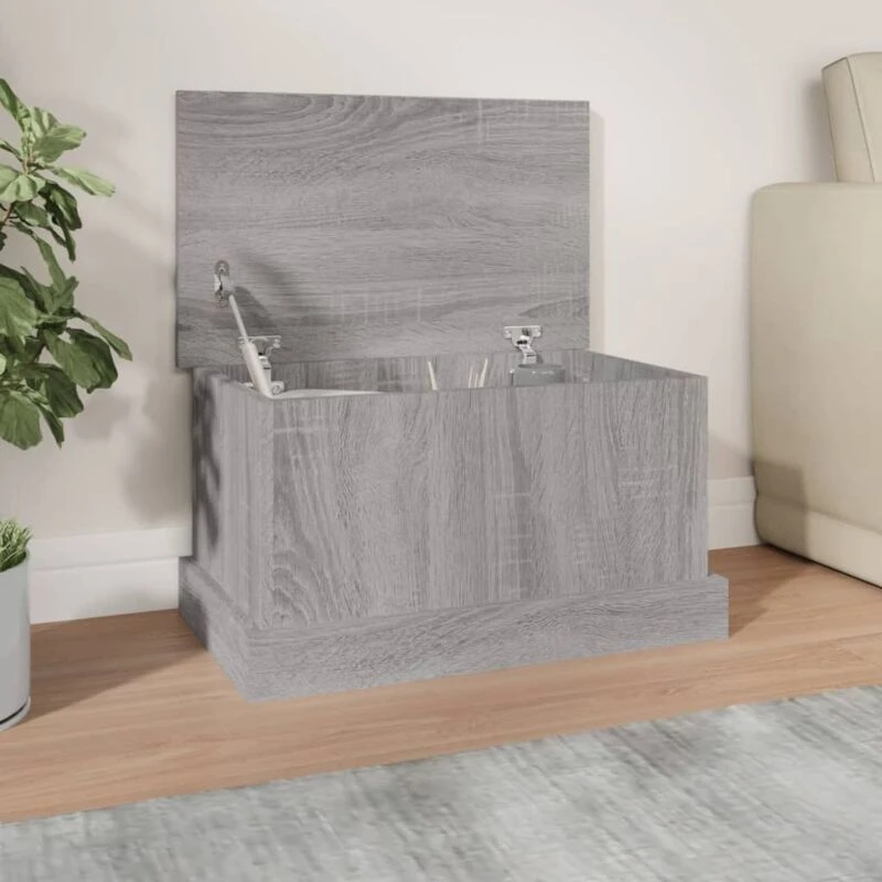 Image of VIDAXL Storage Box Grey Sonoma 50x30x28cm Engineered Wood vidaXL 8720845793920