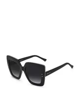 Image of Jimmy Choo Oversized Sunglasses - Black