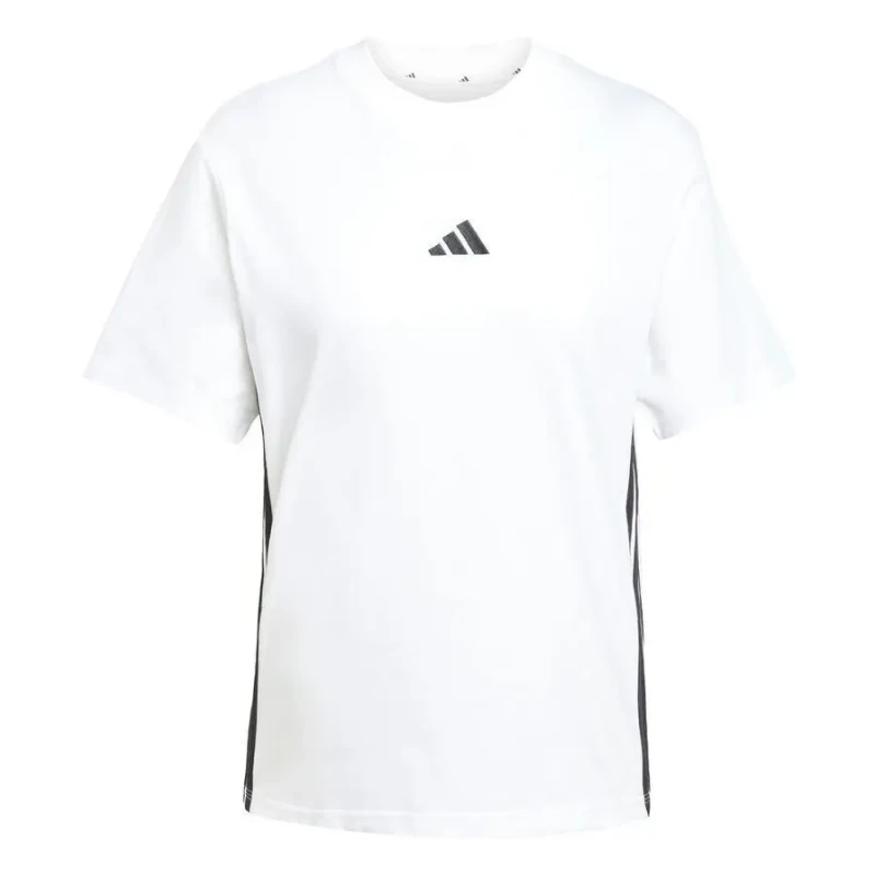 Image of Adidas SPORTSWEAR Essentials 3-Stripes T-Shirt White Women M;L