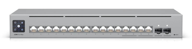 Image of Ubiquiti Networks Ubiquiti Pro Max 16 L3 2.5G Ethernet (100/1000/2500) 1U Grey USW-PRO-MAX-16