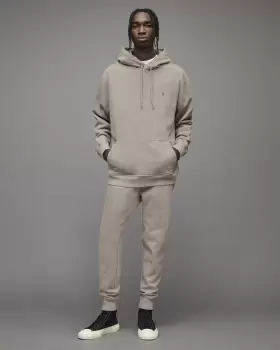 Image of AllSaints Mens Saka Cuffed Slim Sweatpants, Toasted Brown, Size: M