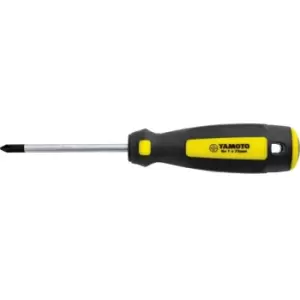 Image of Yamoto Tri-line Phillips Screwdriver, No. 1 Phillips Tip, 100mm Blade
