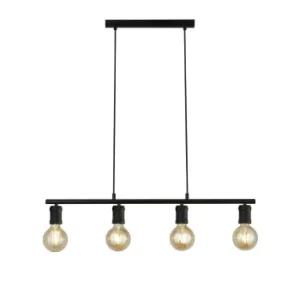 Image of Dance 4 Light Bar Pendant, Sand Black