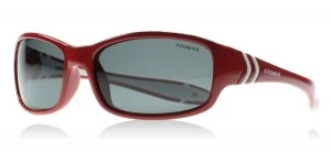 Image of Polaroid Junior PLD8000/S Sunglasses Red / White T15 Polariserade 50mm