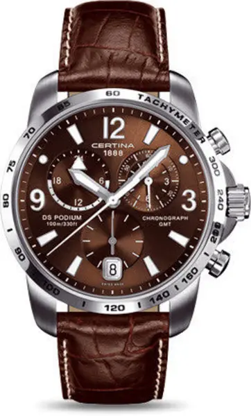 Image of Certina Watch DS Podium Big Size Chrono GMT Quartz CRT-052