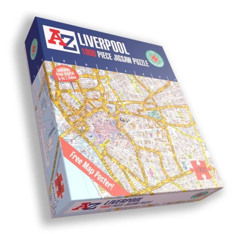 Image of A to Z A to Z Map of Liverpool 1000 Piece Jigsaw Puzzle