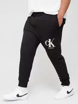 Image of Calvin Klein Jeans Calvin Klein Big & Tall Ck Spray Jogger, Black, Size 5XL, Men