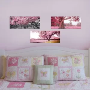 Image of BME029 Multicolor Decorative Framed MDF Painting (3 Pieces)