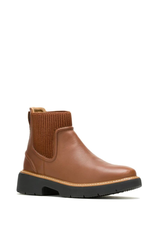 Image of Hush Puppies Womens 'Jodie' Ankle Boots in Brown Size: 4 Brown Female 4