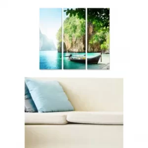 Image of MDF93596749 Multicolor Decorative MDF Painting (3 Pieces)