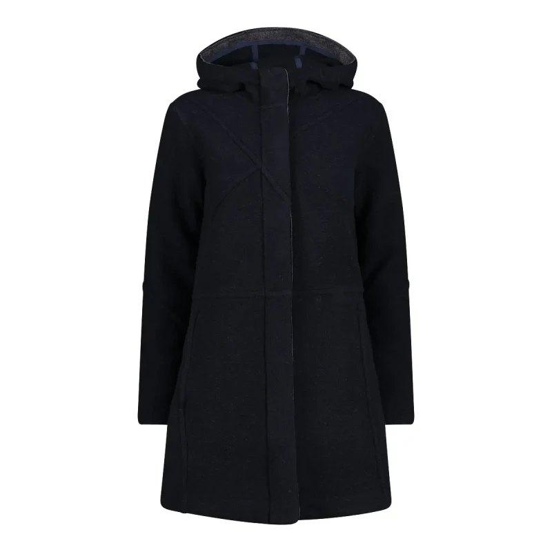 Image of Womens hooded coat CMP Noir Female D34