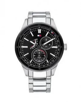 Image of Tommy Hilfiger Austin Black Multi Dial Stainless Steel Bracelet Mens Watch