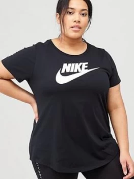 Image of Nike Nsw Essential Futura Ss Tee (Curve) - Black