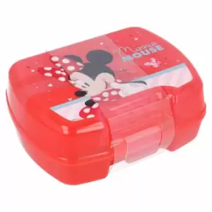 Image of Stor 2 Pcs Bts Premium Set (premium Single Sandwich Box & Small Easy Sport Bottle 420 Ml) Minnie Electric Doll