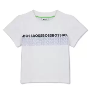 Image of Boss Logo T-Shirt Infant Boys - White