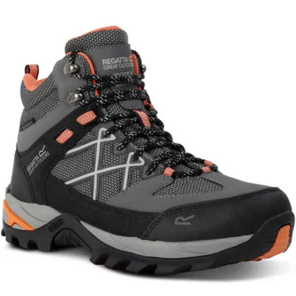 Image of Regatta Womens Samaris III Walking Boots UK Size 6 (EU 39) Dark Steel/Satsuma RWF834-VZX-6