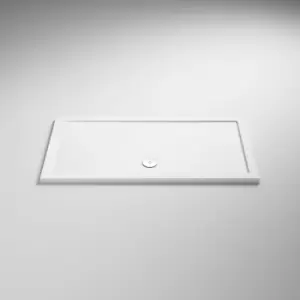 Image of Pearlstone Rectangular Shower Tray 1800mm x 800mm White - Nuie